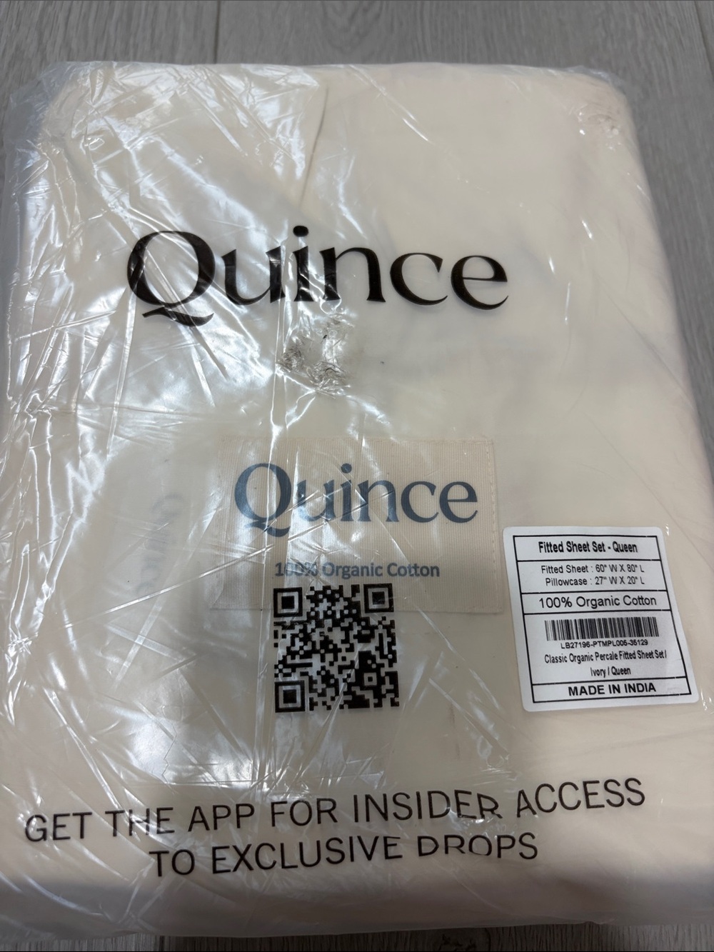 Quince fitted sheet